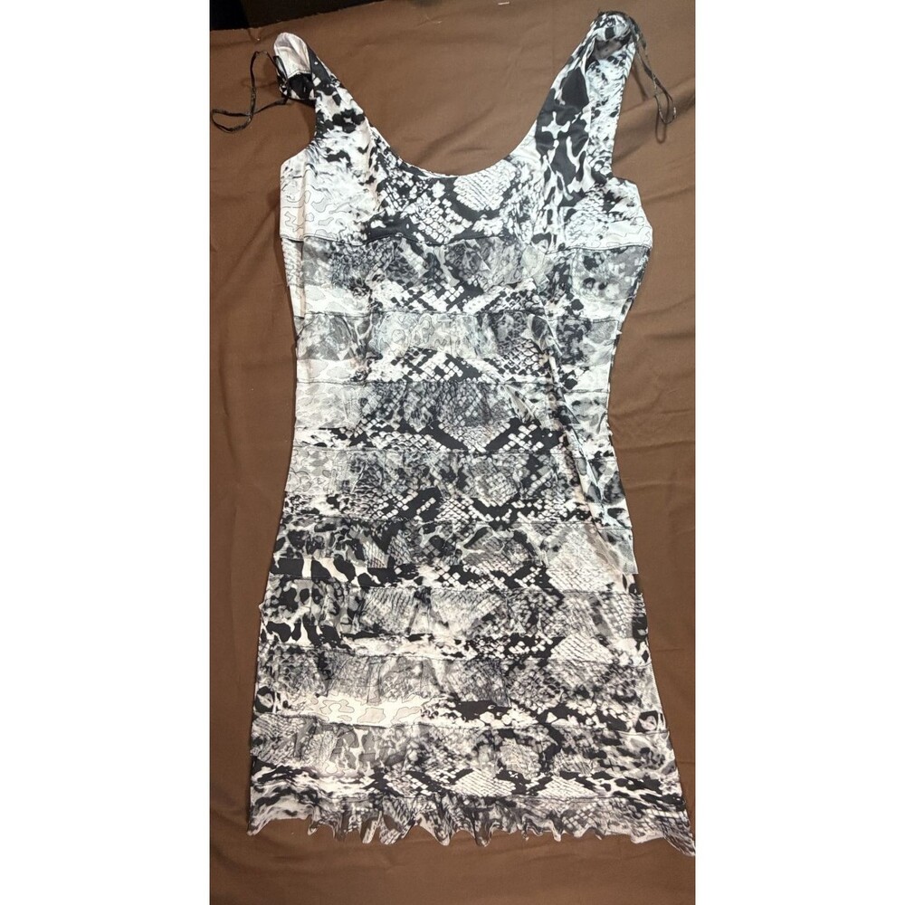 Talk of the Walk Women’s Lizard-Style Cocktail Dress Size Small Black